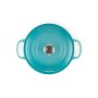 Cast iron pot round Ø26cm / 5,3L light blue