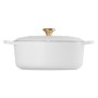 Le Creuset Malmpott ovaalne 31cm / 6,3L valge