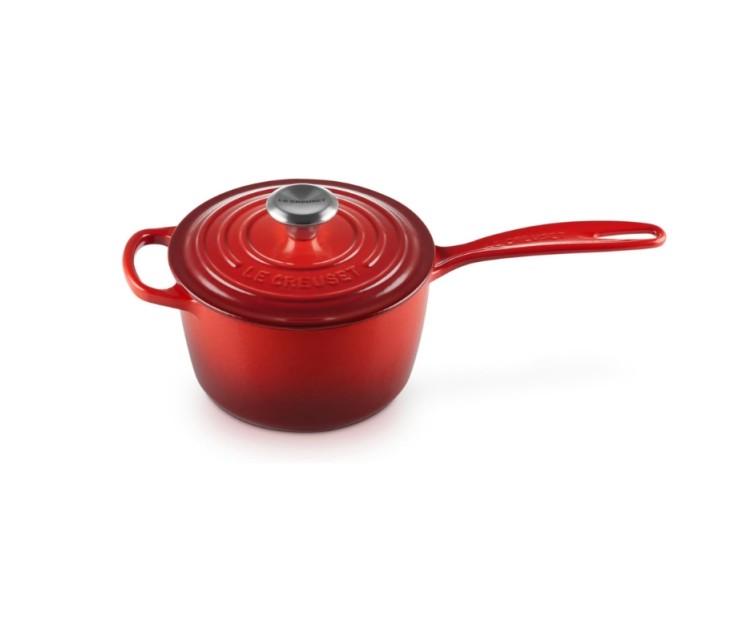 Le Creuset Čuguna mērces katliņš Ø16cm / 1,5L sarkans