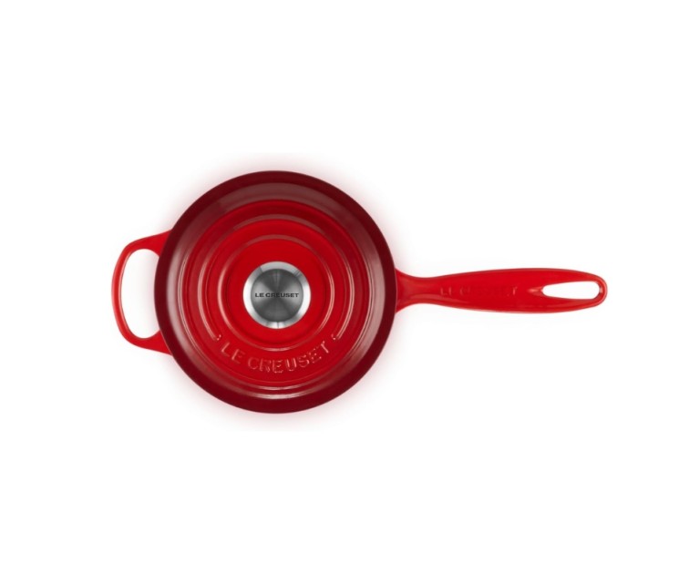 Le Creuset Čuguna mērces katliņš Ø16cm / 1,5L sarkans