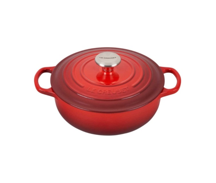 Le Creuset Кастрюля чугунная круглая Ø24см / 3,4л красная