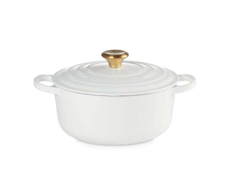 Le Creuset Čuguna katls apaļš Ø20cm / 2,4L balts