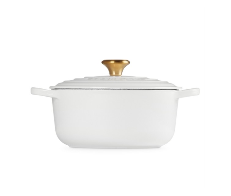 Le Creuset Cast iron pot round Ø24cm / 4.2L white