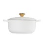 Le Creuset Čuguna katls apaļš Ø24cm / 4,2L balts