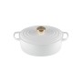 Le Creuset Cast iron pot oval 27cm / 4.1L white