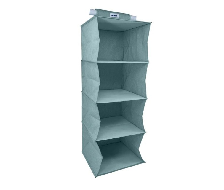 Hanging organizer with 4 shelves 30x30x80cm Mint