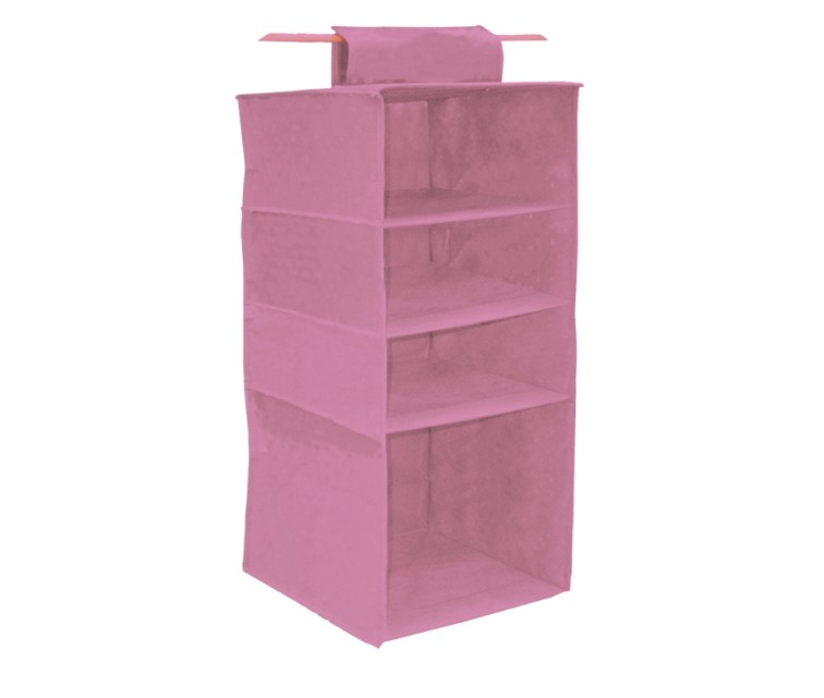 Hanging organizer with 4 shelves 33x33x82cm Blossom