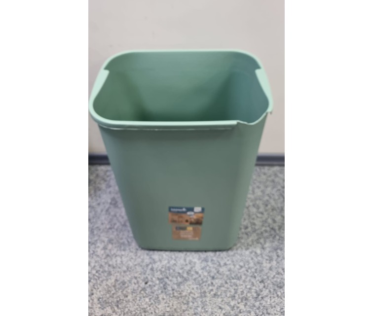 ( BROKEN PIECE ) Waste bucket with swivel lid 50L Swantje 38,5x29x66cm green