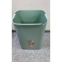 ( BROKEN PIECE ) Waste bucket with swivel lid 50L Swantje 38,5x29x66cm green