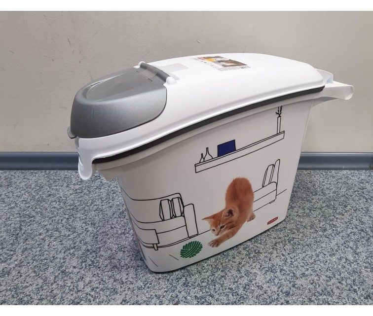 ( DEFECT )  Food storage container Pets Life Dogs 6kg 15L 23x50x36cm cat