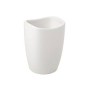 ( WITHOUT PACKAGING ) Toothbrush container Soft ceramic, white