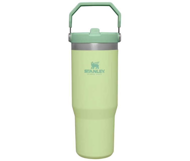 Termokrūze ar salmiņu The IceFlow Flip Straw Tumbler 0,89L gaiši zaļa