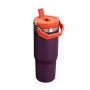 Thermal mug with a straw The IceFlow Flip Straw Tumbler 0.89L purple