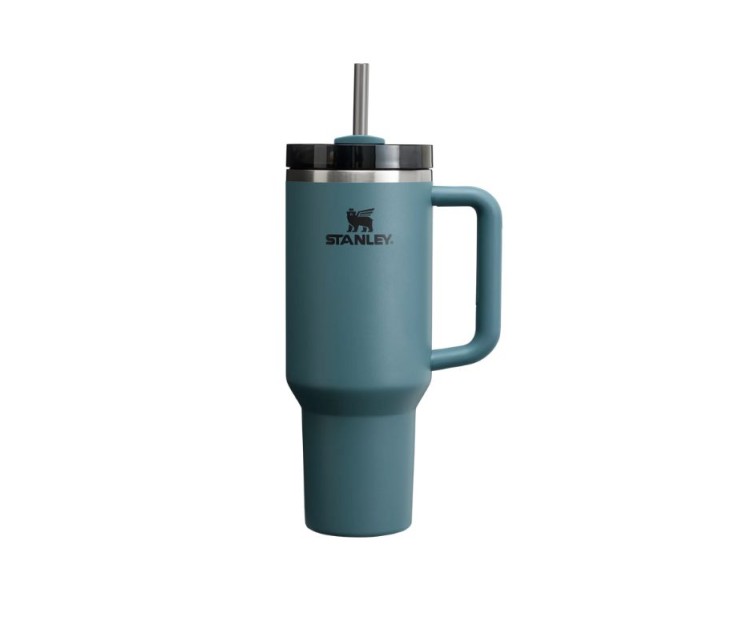 Termo puodelis su šiaudeliu The Quencher H2.O FlowState Tumbler 1,18 l, Blue Spruce