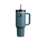 Thermo mug with straw The Quencher H2.O FlowState Tumbler 1.18L Blue Spruce