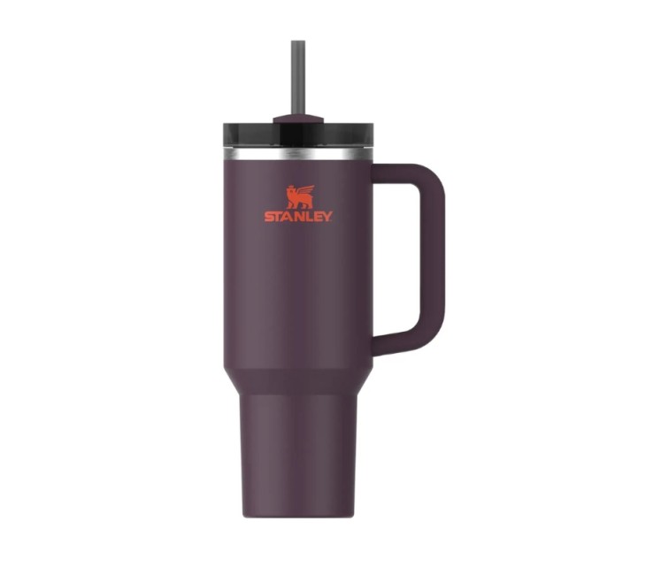 Thermal mug with straw The Quencher H2.0 FlowState Tumbler 1.18L dark purple