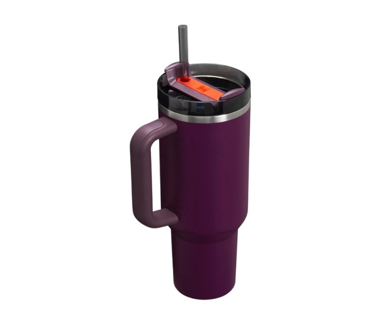 Terminis puodelis su šiaudeliais The Quencher H2.0 FlowState Tumbler 1,18L tamsiai violetinė