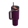 Thermal mug with straw The Quencher H2.0 FlowState Tumbler 1.18L dark purple