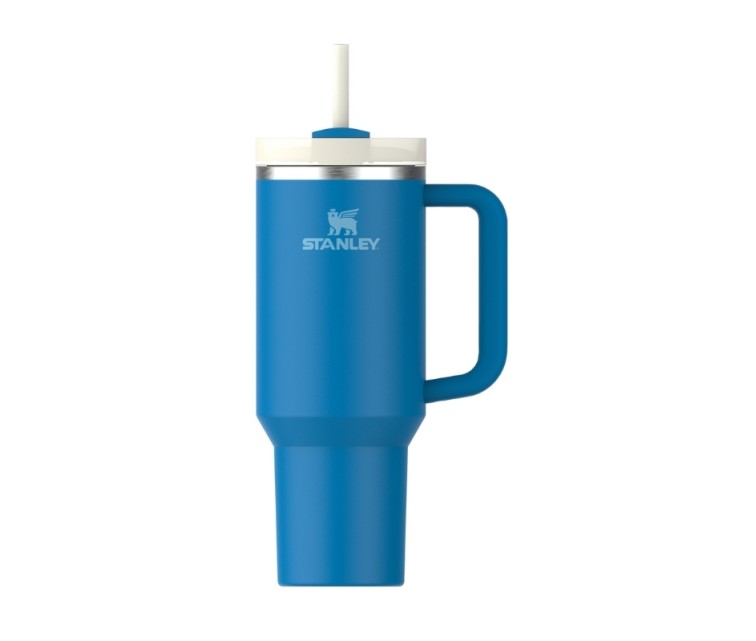 Thermo mug with straw The Quencher H2.O FlowState Tumbler 1.18L blue