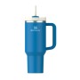 Thermo mug with straw The Quencher H2.O FlowState Tumbler 1.18L blue