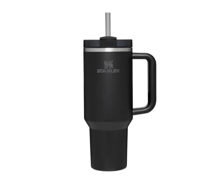 Thermo mug with straw The Quencher H2.O FlowState Tumbler 1.18L black