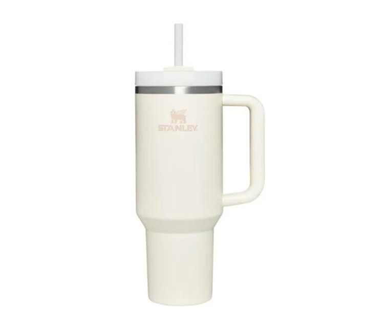 Thermo mug with straw The Quencher H2.O FlowState Tumbler 1.18L in cream