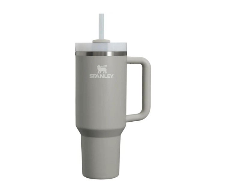 Thermal mug with straw The Quencher H2.O FlowState Tumbler 1.18L light grey