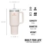 Thermo mug with straw The Quencher H2.O FlowState Tumbler 1.18L light pink