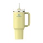 Thermos mug with straw The Quencher H2.O FlowState Tumbler 1.18L pomelo yellow-green