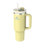 Thermos mug with straw The Quencher H2.O FlowState Tumbler 1.18L pomelo yellow-green