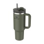 Thermo mug with straw The Quencher H2.O FlowState Tumbler 1.18L dark green