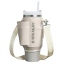 Carrying case for The All-Day Quencher Carry-All 1.18L thermos mug with straw in cream color