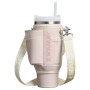 Carrying case for thermos mug with straw The All-Day Quencher Carry-All 1.18L light pink