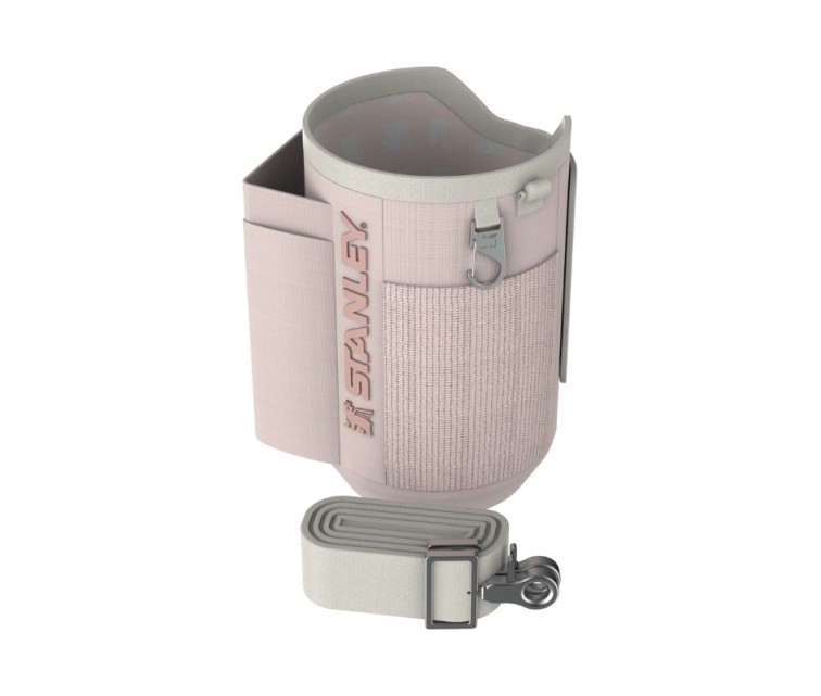 Carrying case for thermos mug with straw The All-Day Quencher Carry-All 1.18L light pink