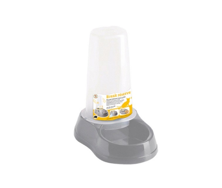 Feeder/waterer Break Reserve 0.65L 18.5x12x20cm gray