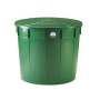 Water barrel 500L with lid and tap Ø100x82cm