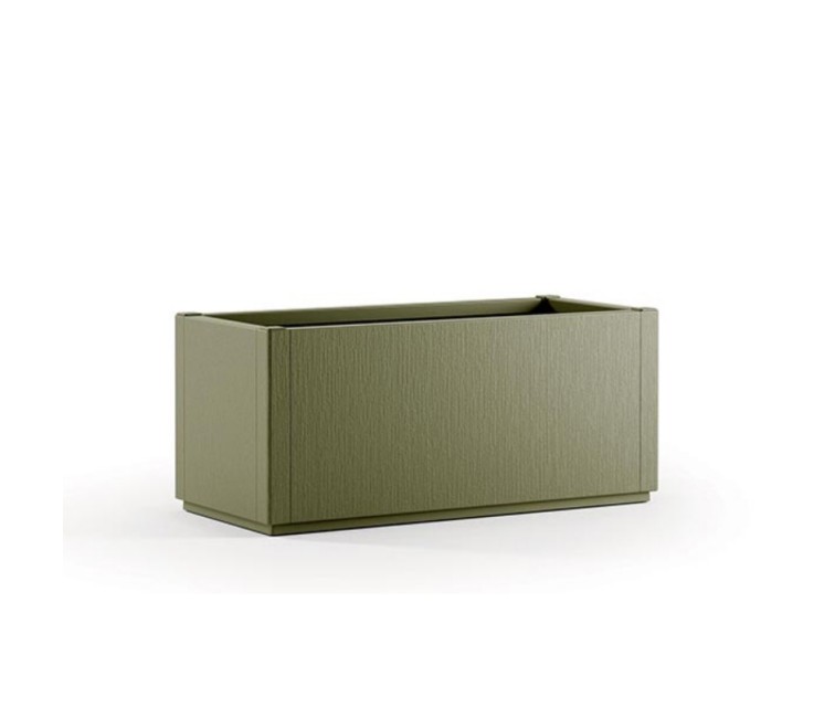 Rectangular flower box Ethica 80x36x35cm green