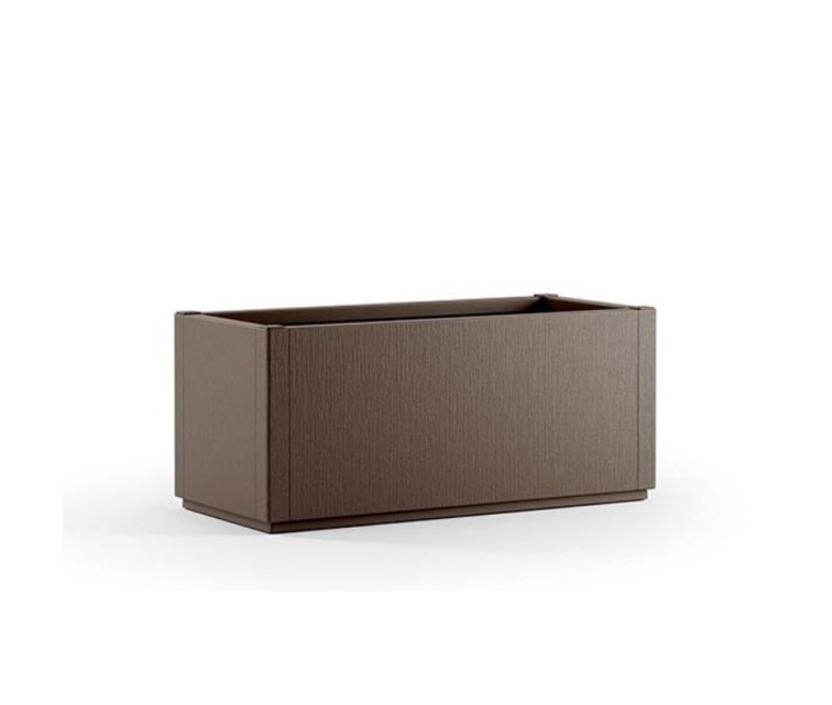 Rectangular flower box Ethica 80x36x35cm brown