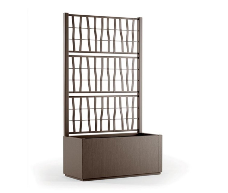 Flower box with grid Ethica 80x36x140cm brown