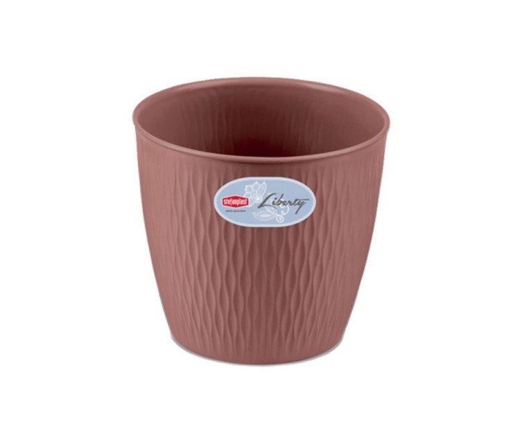 Flowerpot Liberty Ø16x15cm brown