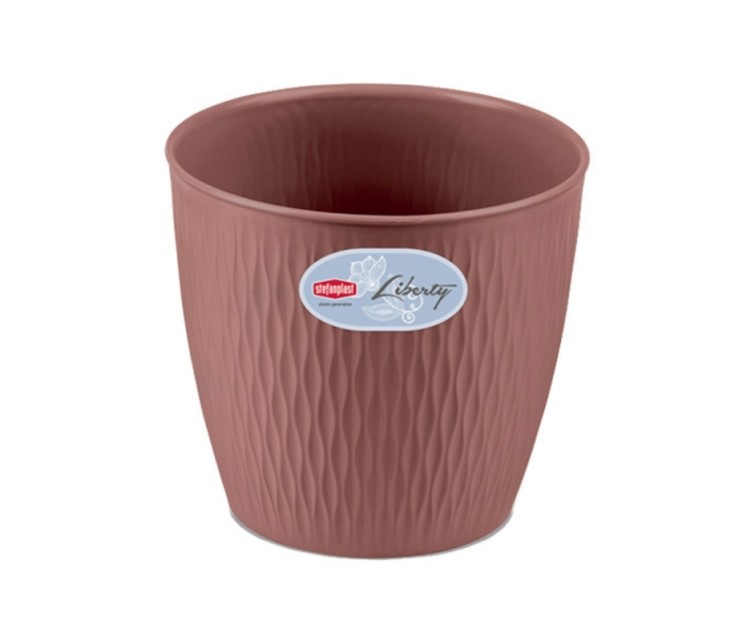 Flowerpot Liberty Ø25x23cm brown