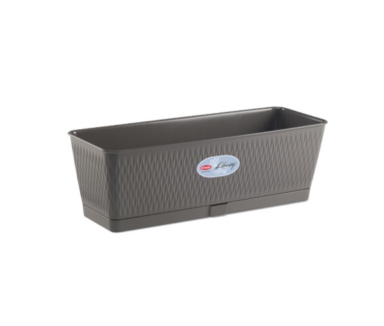 Flower box Liberty 50x18x16cm grey