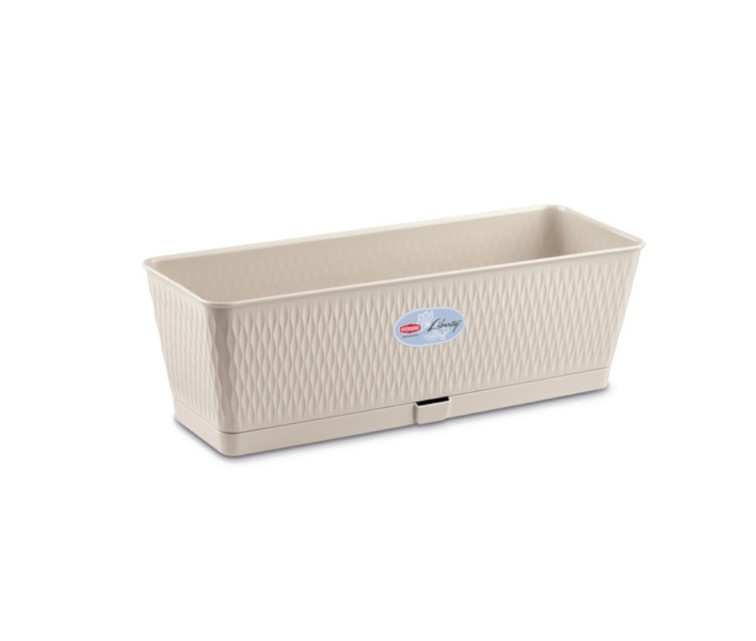 Flower box Liberty 50x18x16cm white