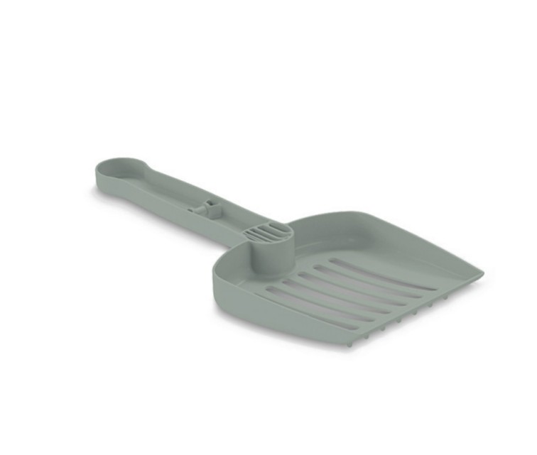 Spatula for cat toilet 25x11x2cm grey-green