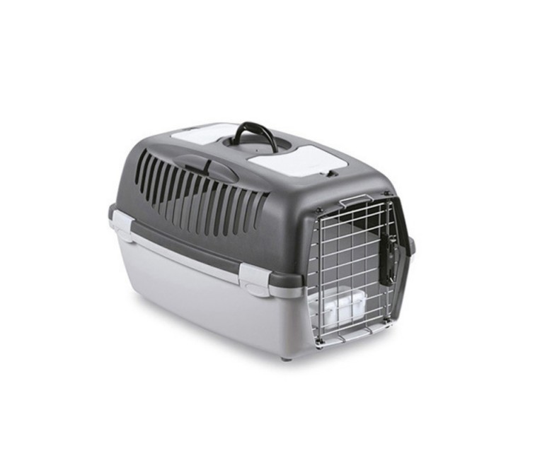 Transport cage Gulliver 3 Delux 61x40x38cm dark gray/light gray