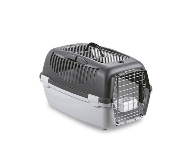 Transport cage Gulliver 3 Delux Top Free 61x40x38cm dark gray/light gray