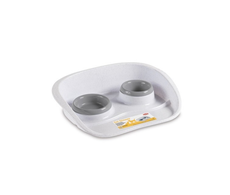 Set of food bowls Set Dinner 0.25+0.35L 46x35x11cm gray