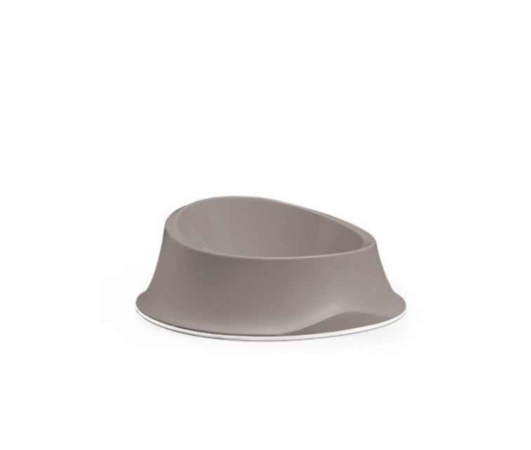 Feeding bowl Chic 0,65L 22x22x8,6cm light gray