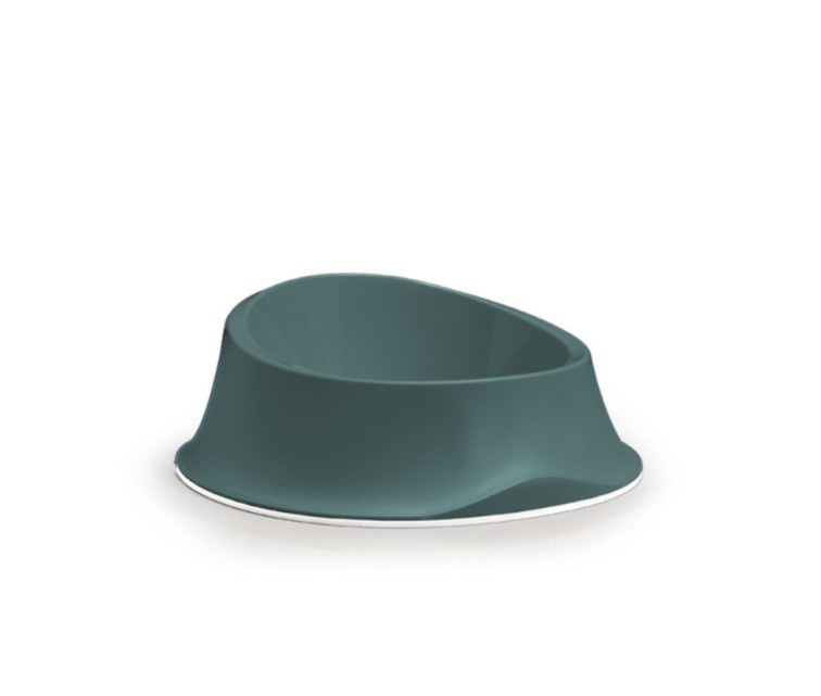 Feeding bowl Chic 1L 25.6x25.6x10cm green