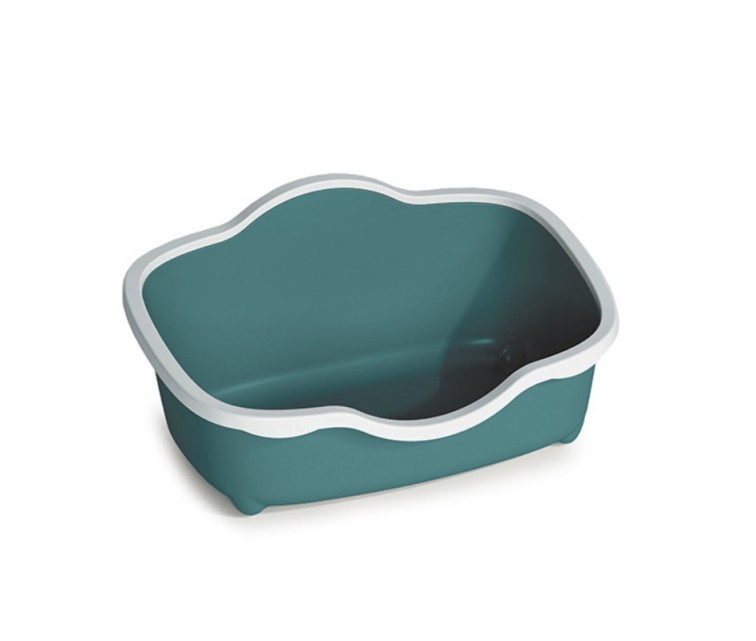 Cat toilet Tres Chic Open 56x38.5x26cm white/green